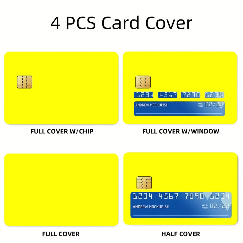 Waterproof 4PCS Card Sticker Anti-Scratch-getintheeva