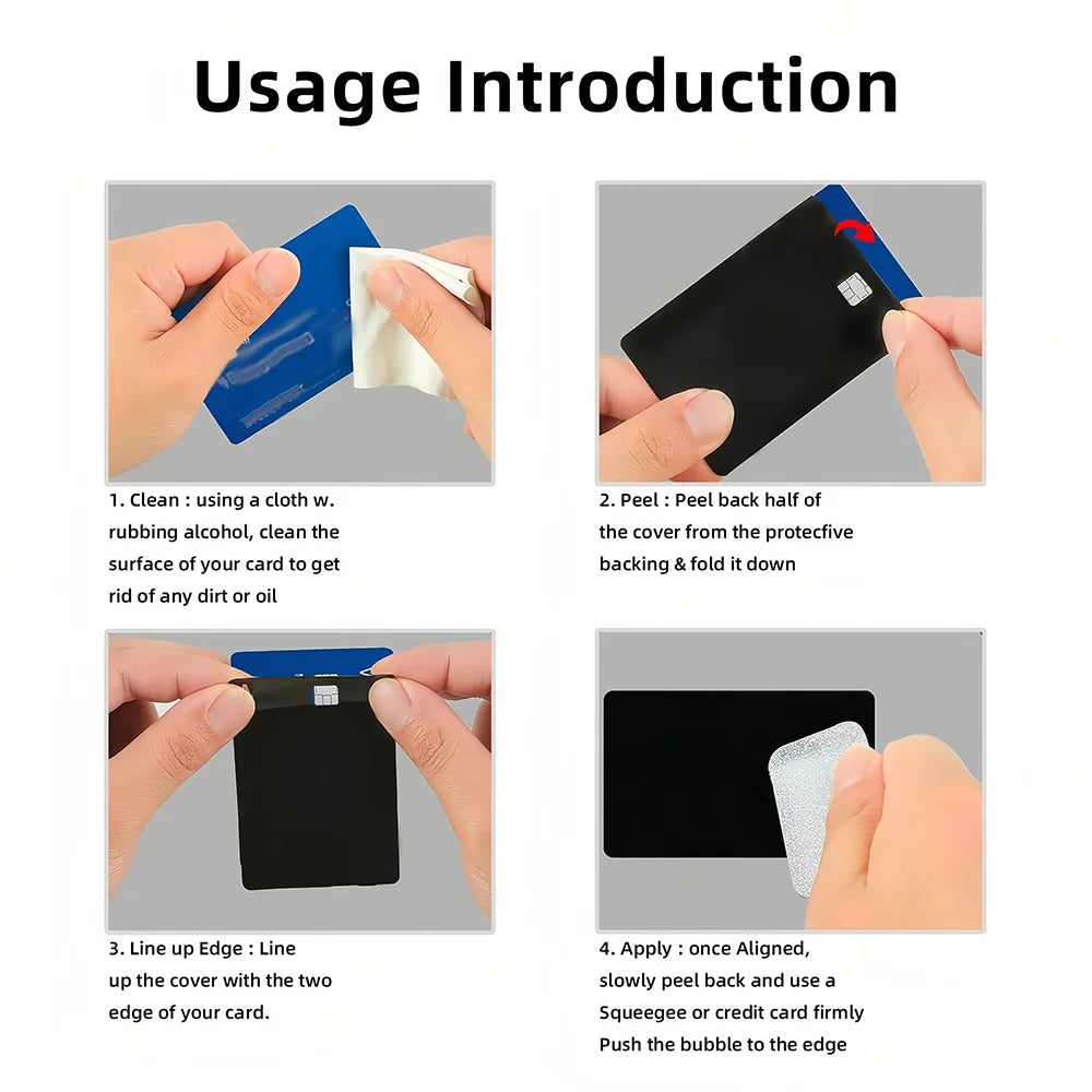 Waterproof 4PCS Card Sticker Anti-Scratch-getintheeva