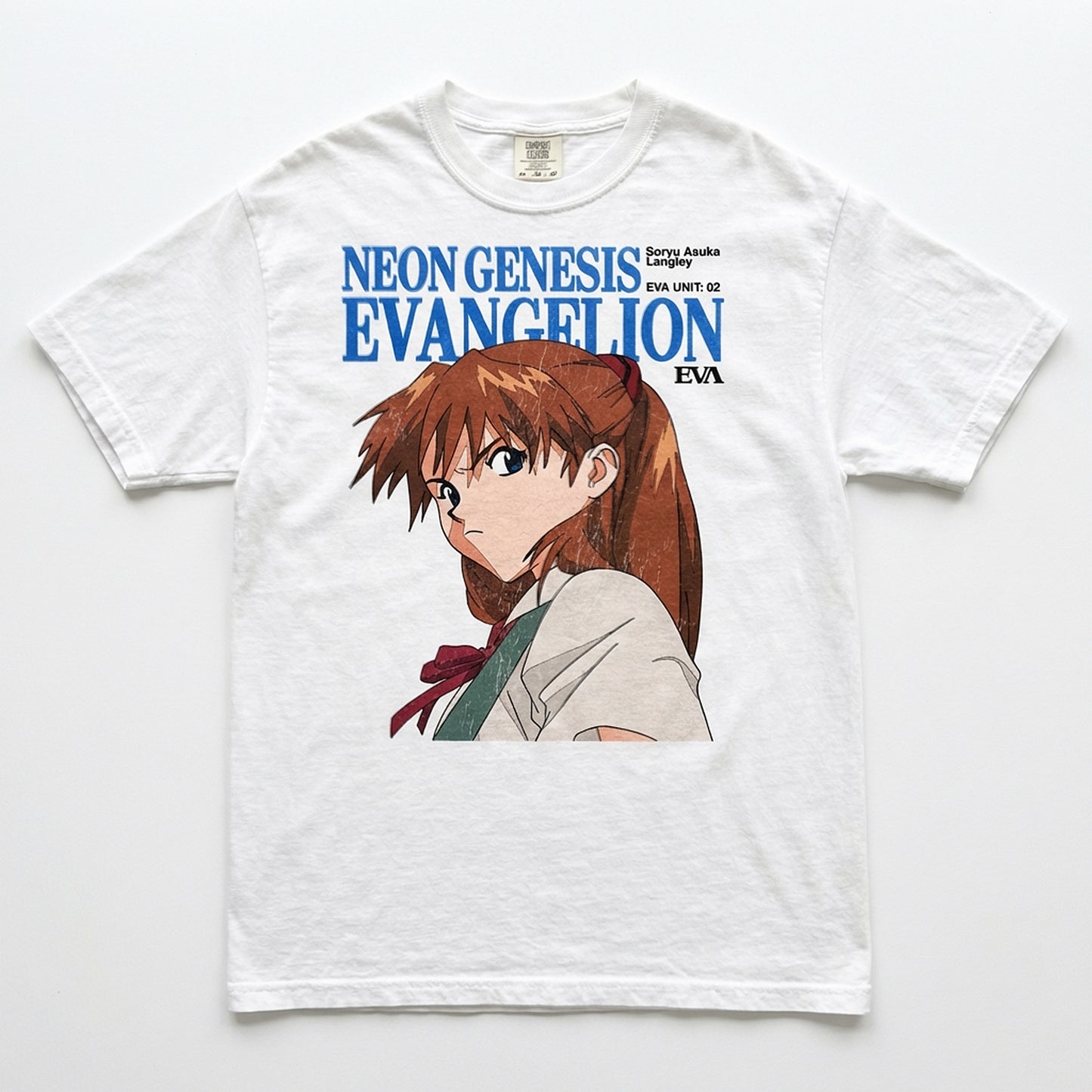 G.I.E:I Soryu Asuka Langley T-shirt(white)-getintheeva