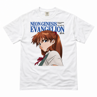 G.I.E:I Soryu Asuka Langley T-shirt(white)-getintheeva