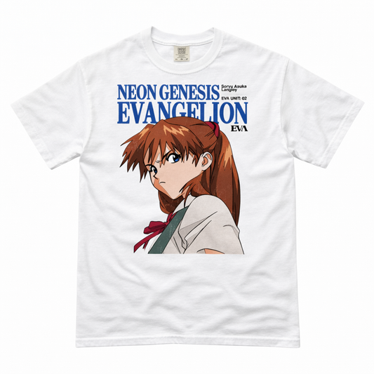 G.I.E:I Soryu Asuka Langley T-shirt(white)-getintheeva