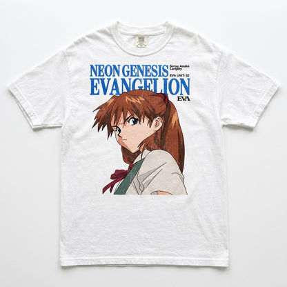 G.I.E:I Soryu Asuka Langley T-shirt(white)-getintheeva